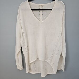 a new day Cream V-Neck Sweater